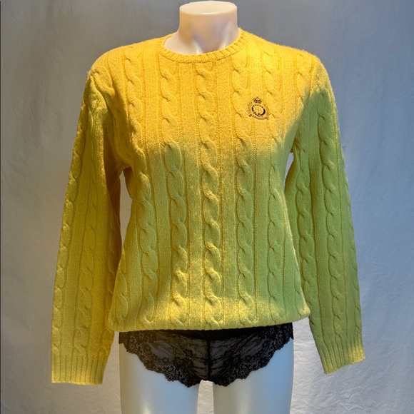 Ralph Lauren Sweaters - Ralph Lauren Yellow Lambswool Sweater